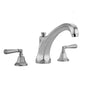 Jaclo - Astor Roman Tub Set with High Spout and Hex Lever Handles - White