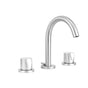 Jaclo - Uptown Contempo Slim Faucet with Round Escutcheons & Thumb Handles - White