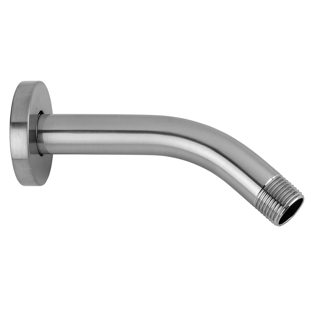 Jaclo - 8'' 45Â° Brass Showerarm with Contemporary Escutcheon - White