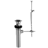 Jaclo - Fully Polished & Plated Pop-Up Lavatory Drain with Overflow - White