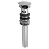 Jaclo - Finger Touch Round Lavatory Drain with Overflow - White