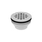 Jaclo - 2'' PVC Complete Shower Drain with Snap in Drain Plate (Glue) - White