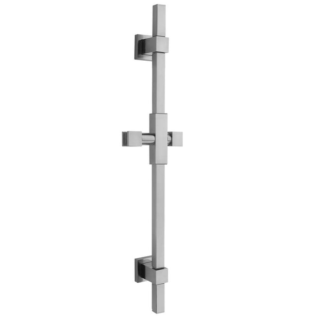 Jaclo - 37'' CUBIX Deluxe Wall Bar - Satin Nickel