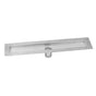 Jaclo - 48'' zeroEDGE Bottom Outlet  Channel Drain Body - Brushed Stainless