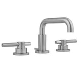 Jaclo - Downtown Contempo Faucet with Round Escutcheons & Peg Lever Handles -1.2 GPM - White