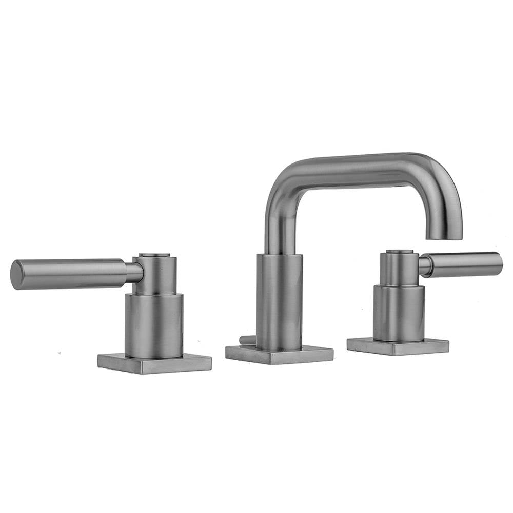 Jaclo - Downtown  Contempo Faucet with Square Escutcheons & High Lever Handles - White
