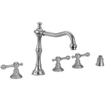 Jaclo - Roaring 20's Roman Tub Set with Majesty Lever Handles and Straight Handshower - Vintage Bronze