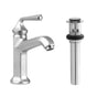 Jaclo - Hex Single Hole Faucet with Push Top Drain - White