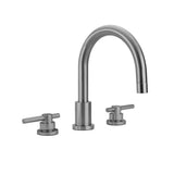 Jaclo - Contempo Roman Tub Set with Peg Lever Handles - White