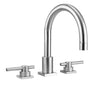 Jaclo - Contempo Uptown Roman Tub Set with Contempo Peg Lever Handles - Square Escutcheons - White