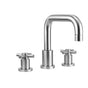 Jaclo - Contempo Downtown Roman Tub Set with Contempo HIgh Cross Handles - White