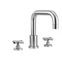 Jaclo - Contempo Downtown Roman Tub Set with Hub Base Cross Handles - White