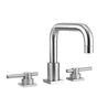 Jaclo - Contempo Downtown Roman Tub Set with Peg Lever Handles and Square Escutcheons - White