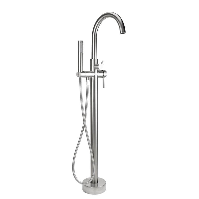 Jaclo - Uptown Contempo Freestanding Tub Filler with Handshower & Handshower Hose - Vintage Bronze