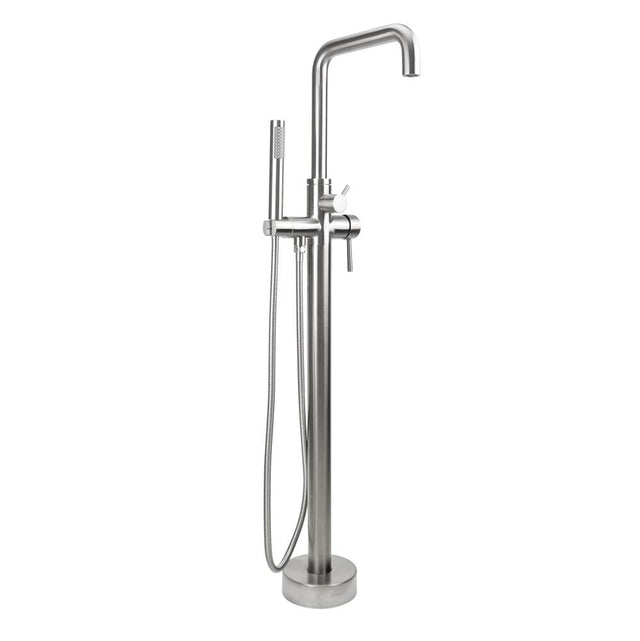 Jaclo - Downtown Contempo Freestanding Tub Filler with Handshower & Handshower Hose - Vintage Bronze
