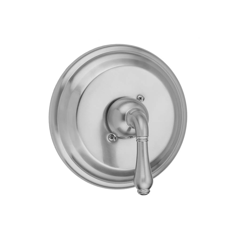 Jaclo - Round Step Plate With Regency Lever Trim For Pressure Balance Valve (J-PBV) - White