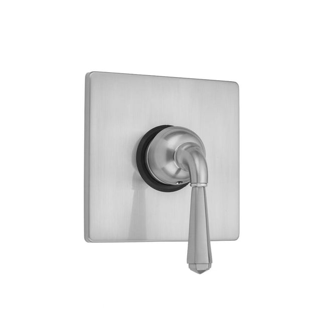 Jaclo - Square Plate With Hex Lever Trim For Pressure Balance Valve (J-PBV) - White