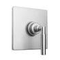 Jaclo - Square Plate With Contempo Hub Base Round Lever Trim For Pressure Balance Cycling Valve (J-CSV) - White