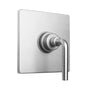 Jaclo - Square Plate With Contempo Slim Lever Trim For Pressure Balance Cycling Valve (J-CSV) - White
