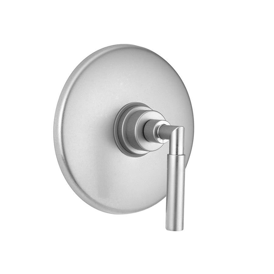 Jaclo - Round Plate With Contempo Hub Base Lever Trim For Pressure Balance Cycling Valve (J-CSV) - White
