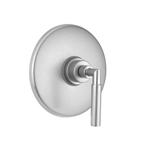 Jaclo - Round Plate With Contempo Hub Base Lever Trim For Pressure Balance Cycling Valve (J-CSV) - White