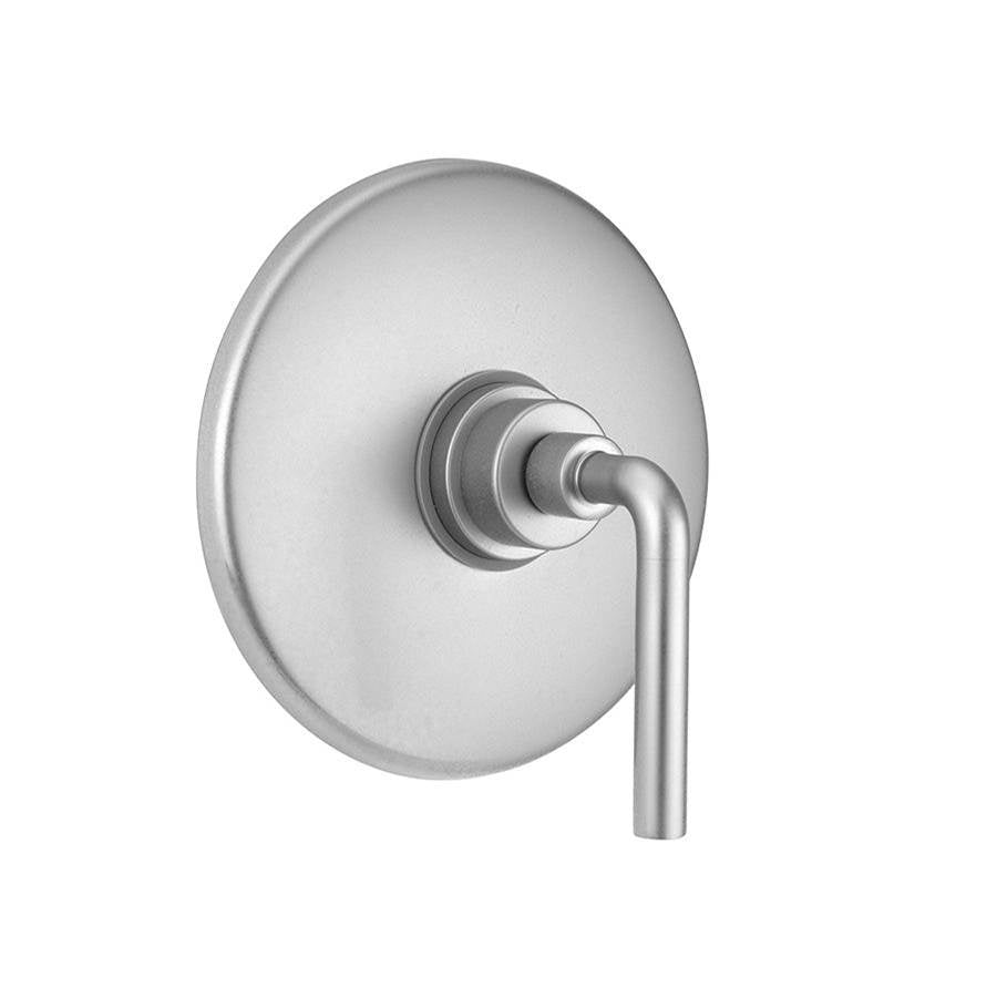 Jaclo - Round Plate With Contempo Slim Lever Trim For Pressure Balance Cycling Valve (J-CSV) - White