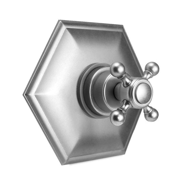 Jaclo - Hex Plate With Hex Lever Trim For Pressure Balance Cycling Valve (J-CSV) - White