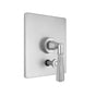 Jaclo - Rectangle Plate With Hex Cross Trim For Pressure Balance Cycling Valve With Built-in Diverter (J-DIV-CSV) - White