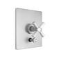Jaclo - Rectangle Plate With Hex Lever Trim For Pressure Balance Cycling Valve With Built-in Diverter (J-DIV-CSV) - White