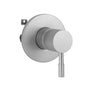 Jaclo - Round Plate With Contempo Round Lever Trim For Compact Pressure Balance Cycling Valve (J-COM-CSV) - White