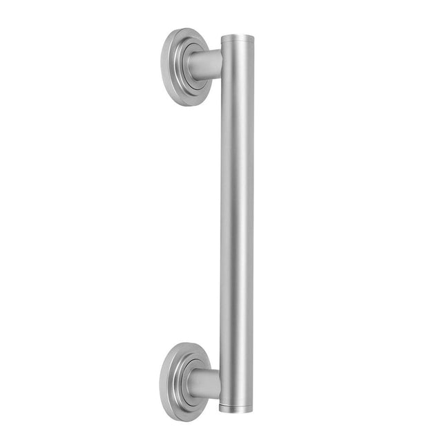 Jaclo - 18'' Grand Grab Bar with Contemporary Round Flange - White