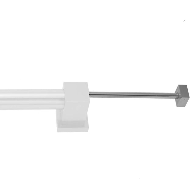 Jaclo - Horizontal CUBIX Grab Bar Toilet Paper or Wash Cloth Holder - White