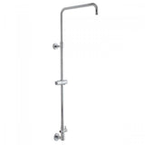 Jaclo - Subway Line 90Â° Exposed Pipe with Handheld Slider & Diverter - Matte Black