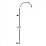 Jaclo - Subway Line Hoop Exposed Pipe with Handheld Slider- No Diverter - Polished Brass