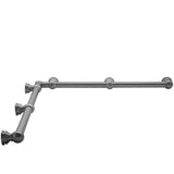 Jaclo - G30 48'' x 48'' Inside Corner Grab Bar - White