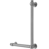 Jaclo - G60 16H x 12W 90Â° Left Hand Grab Bar - White