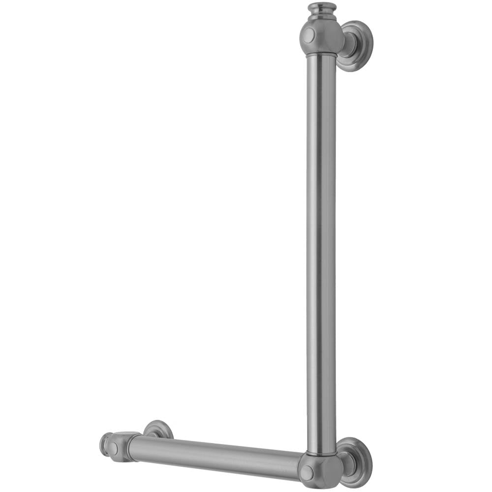 Jaclo - G60 32H x 12W 90Â° Left Hand Grab Bar - White