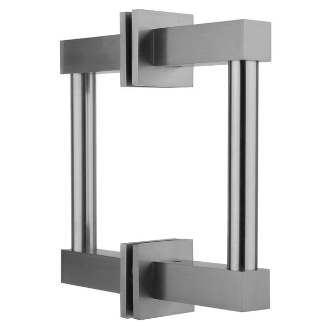 Jaclo - 12'' CUBIX  H42 Back to Back Shower Door Pull - White