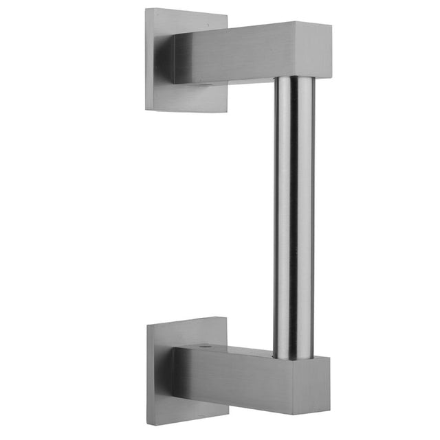 Jaclo - 8'' CUBIX  H42 Front Mount Shower Door Pull - White