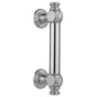 Jaclo - 16'' H60 Smooth with End Caps Front Mount Shower Door Pull - White