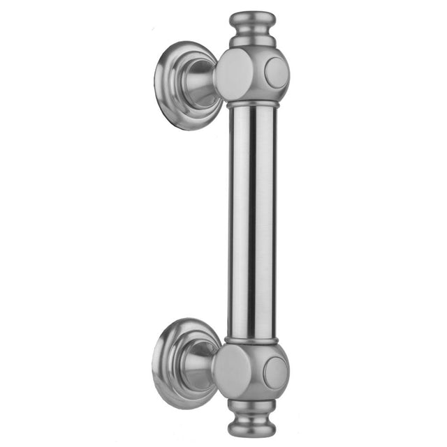 Jaclo - 24'' H60 Smooth with End Caps Front Mount Shower Door Pull - White