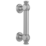 Jaclo - 12'' H61 Reeded with End Caps Front Mount Shower Door Pull - White