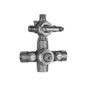 Jaclo - Thermostatic Valve with Built in 2-way Diverter/Volume Control with Shared Function & Shut Off - No Finish