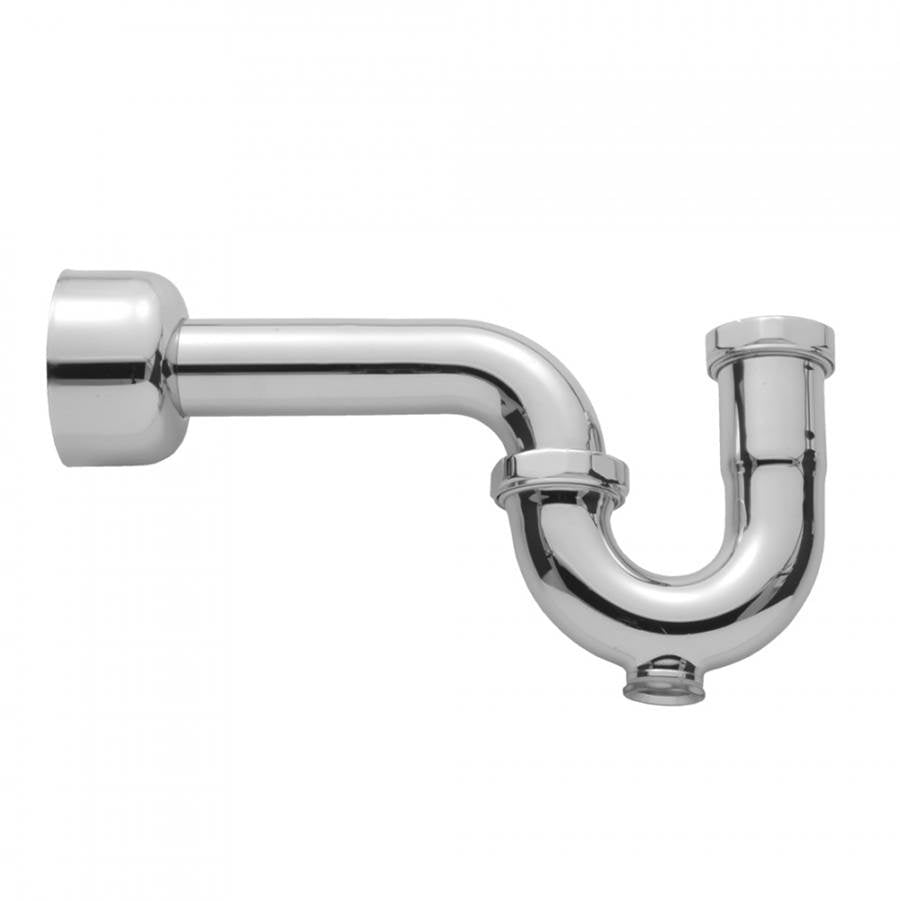 Jaclo - P Trap with 1 1/2'' Round Box Escutcheon and Clean Out Plug - Satin Cooper
