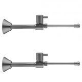 Jaclo - Quarter Turn Ceramic Disc Straight 1/2'' Copper (Sweat fit) x 3/8'' O.D. Faucet Supply Kit with Contempo Lever Handle and 20'' Supply Tubes - Satin Cooper