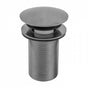 Jaclo - Extra Long Thread Round Toe Control Drain Strainer - 3'' Long Thread - White