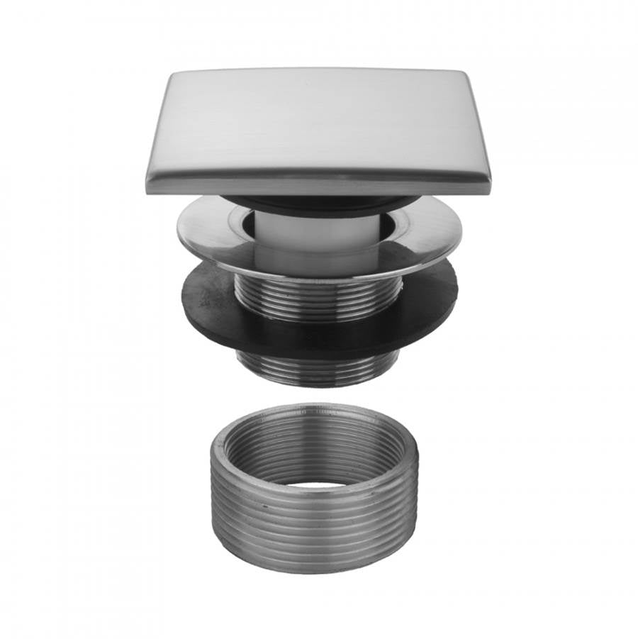 Jaclo - Square Top Toe Control Tub Drain - Satin Cooper