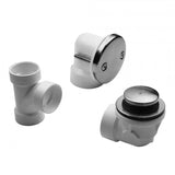 Jaclo - Toe-Control Drain Strainer With Faceplate (Two Hole) Half Kit - White