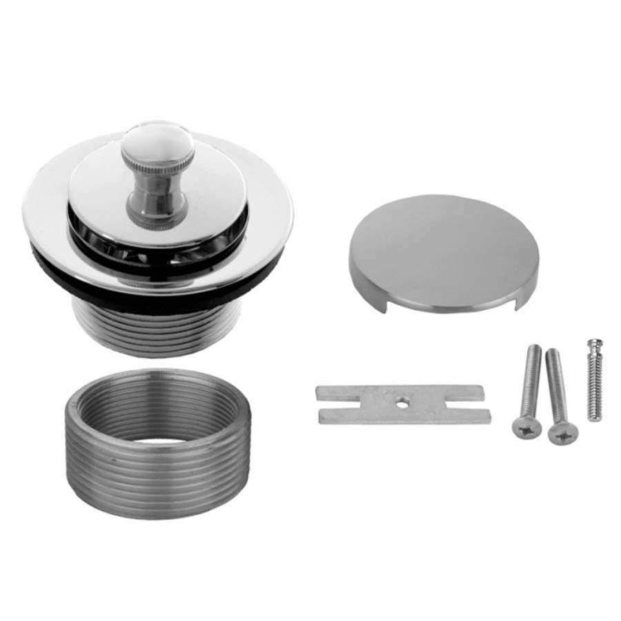 Jaclo - Lift and Turn Tub Drain Strainer with Faceplate (No Hole) - Satin Cooper