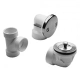 Jaclo - Lift And Turn Drain Strainer With Faceplate (Two Hole) Half Kit - White